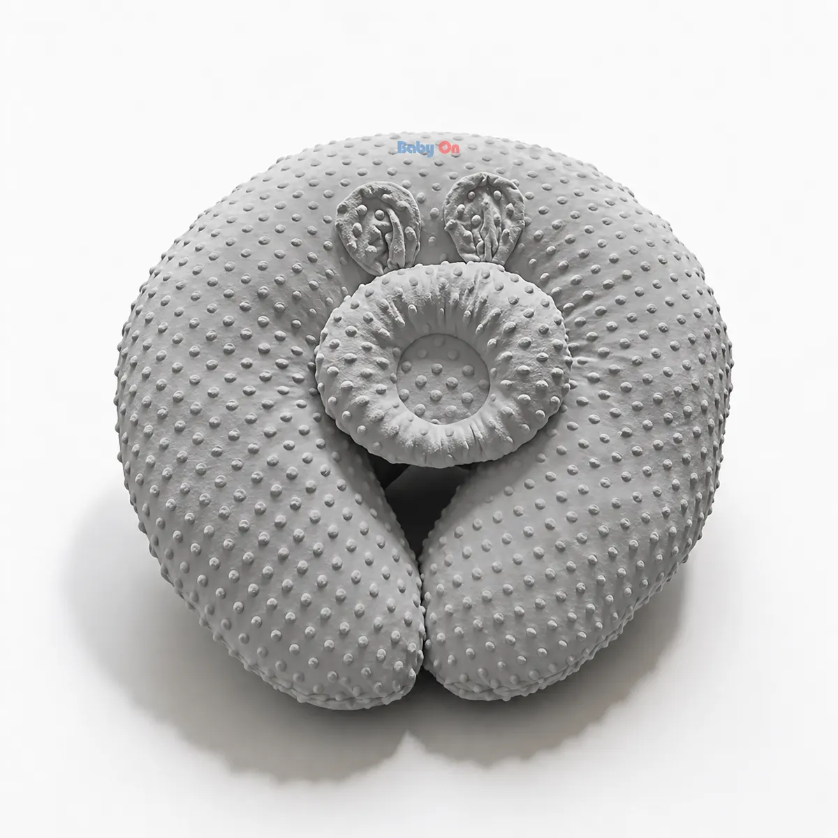BABY ON - Almohada Cojin Materno De Lactancia Multiusos Ergonómico BabyOn Color Gris