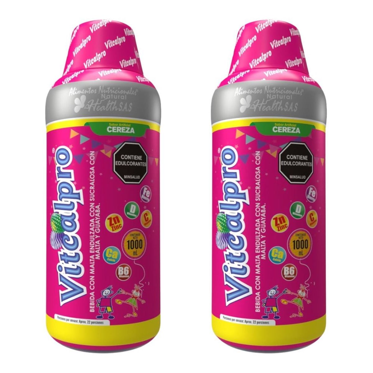 NATURAL MEDICINE - Vitcalpro - Crecimiento y Sistema Inmune x2