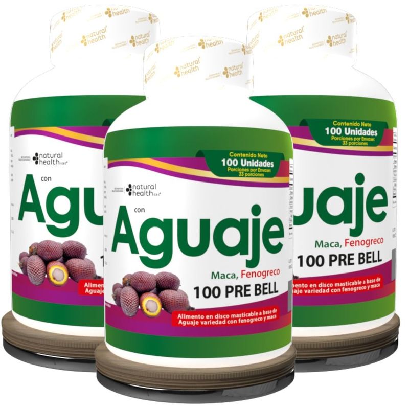 NATURAL ENERGY PRODUCTS - Aguaje Siempre Bella Original x3