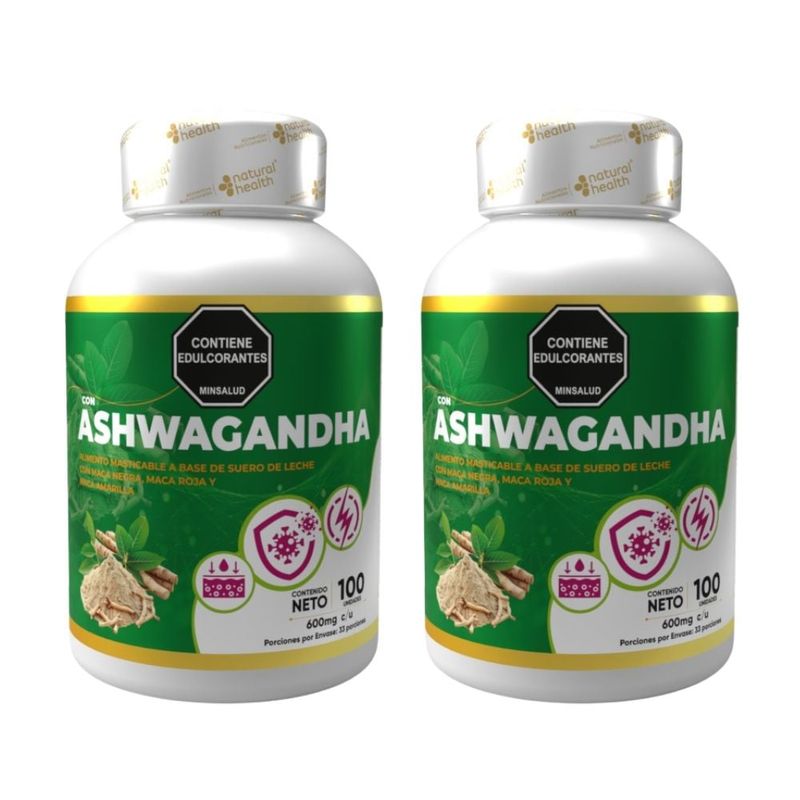 NATURAL MEDICINE - Ashwagandha Pura con Alta concentración x2