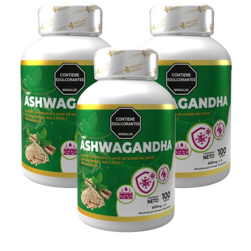 NATURAL MEDICINE - Ashwagandha Original con Invima x3