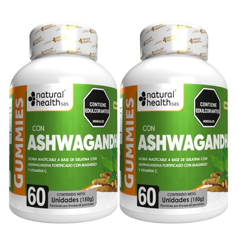 NATURAL ENERGY PRODUCTS - Gomas de Ashwagandha con invima x2