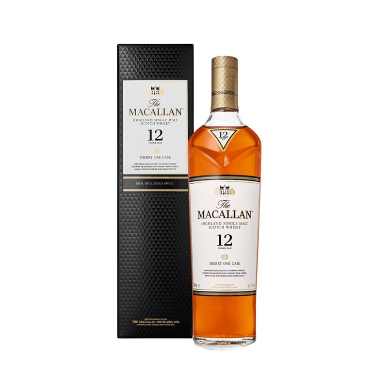 MACALLAN - WHISKY SINGLE MALT THE MACALLAN 12 AÑOS SHERRY OAK 700 ML