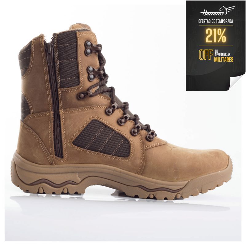 HERREROS - Bota Hombre Militar -Herreros- Navy Vainilla