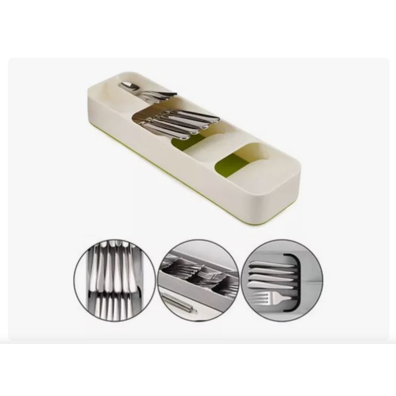 GENERICO - Organizador De Cubiertos Para Cocina Porta Cubiertero