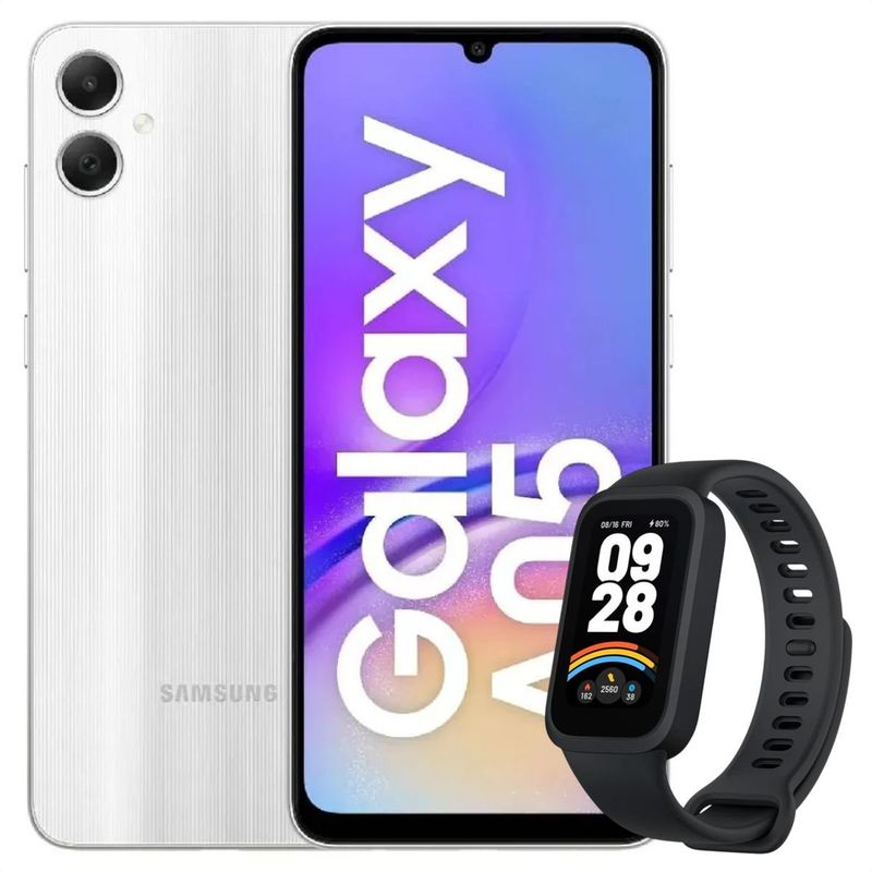 SAMSUNG - Celular Samsung Galaxy A05 128GB /4GB Plt + Band 9 Active Blk