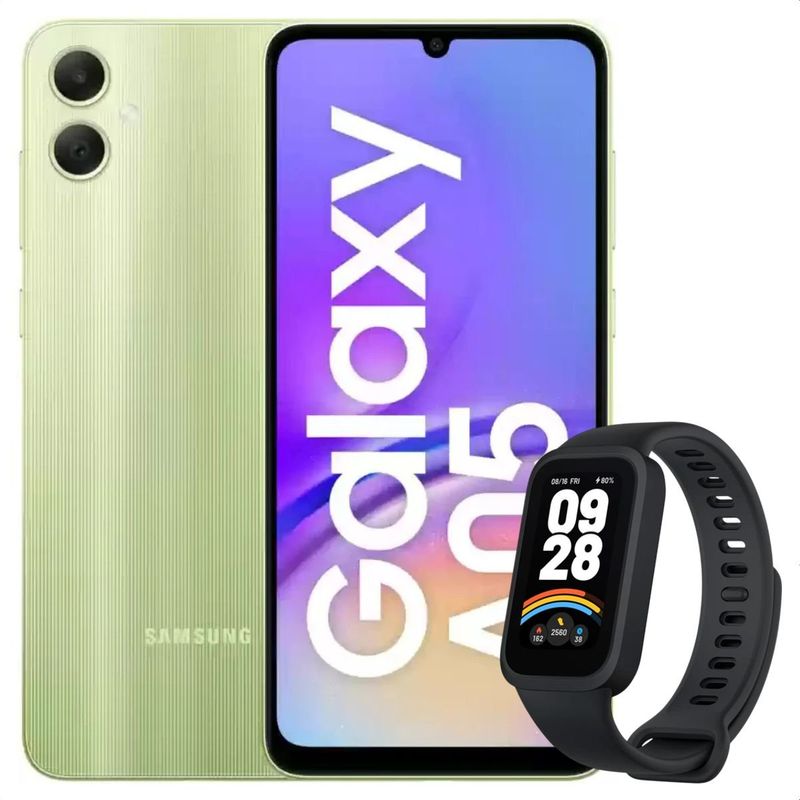 SAMSUNG - Celular Samsung Galaxy A05 128GB /4GB Vrd + Band 9 Active Blk