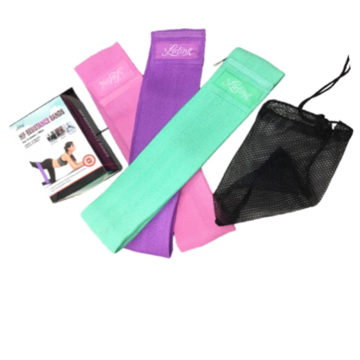 GENERICO - Bandas P/Ejercicio Tela x 3 Pzas