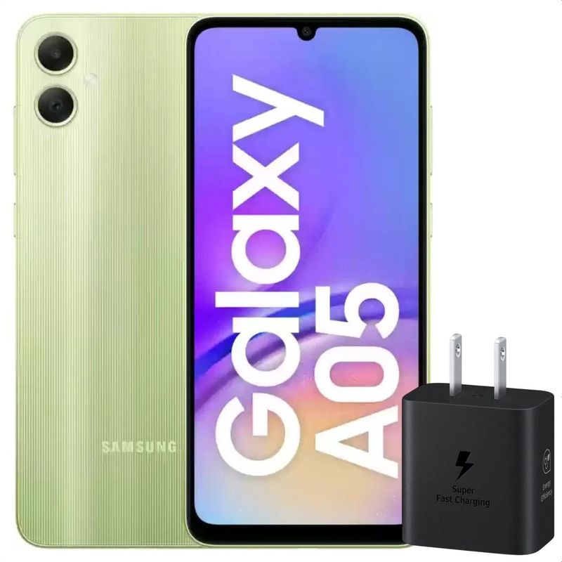 SAMSUNG - Celular Samsung Galaxy A05 128GB 4GB Vrd + Cargador 25W