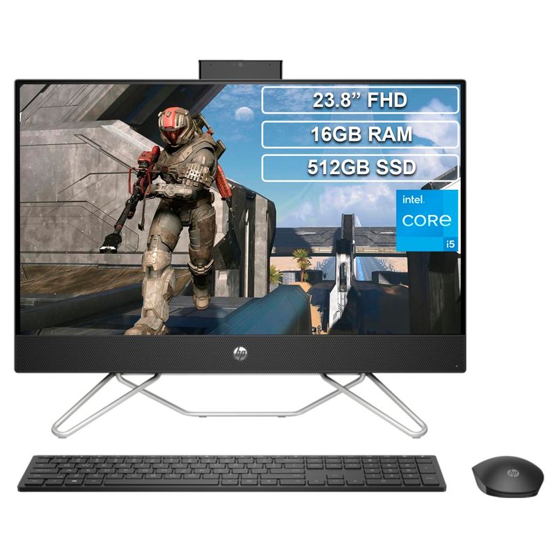 HP - Todo en uno Aio HP 24-cb1028la Core i5 1235U 16GB 512GB FHD