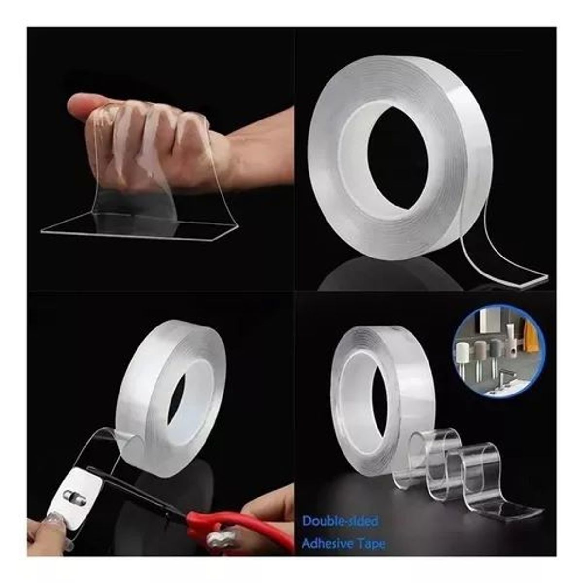 GENERICO - Cinta Adhesiva Magic Tape 5 Doble Faz 5 M Transparente