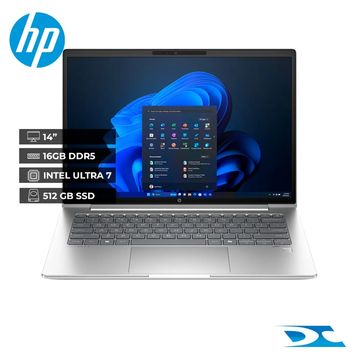 HP - Portátil HP 440 G11 Intel Ultra 7 155U /Ram  16GB / 512GB SSD/ 14" / W11P