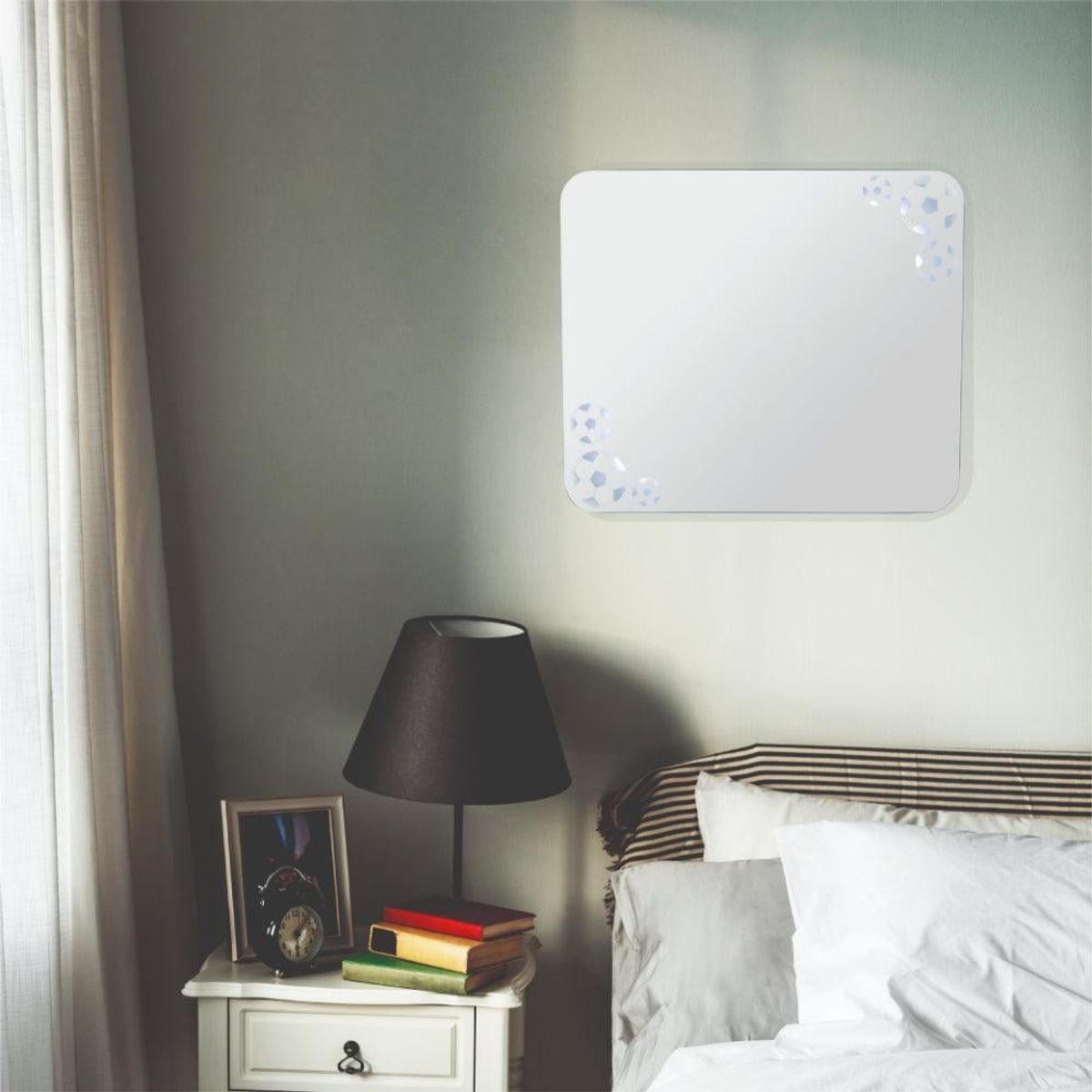 RTA DESIGN - Espejo Rectangular Tory con bordes redondeados