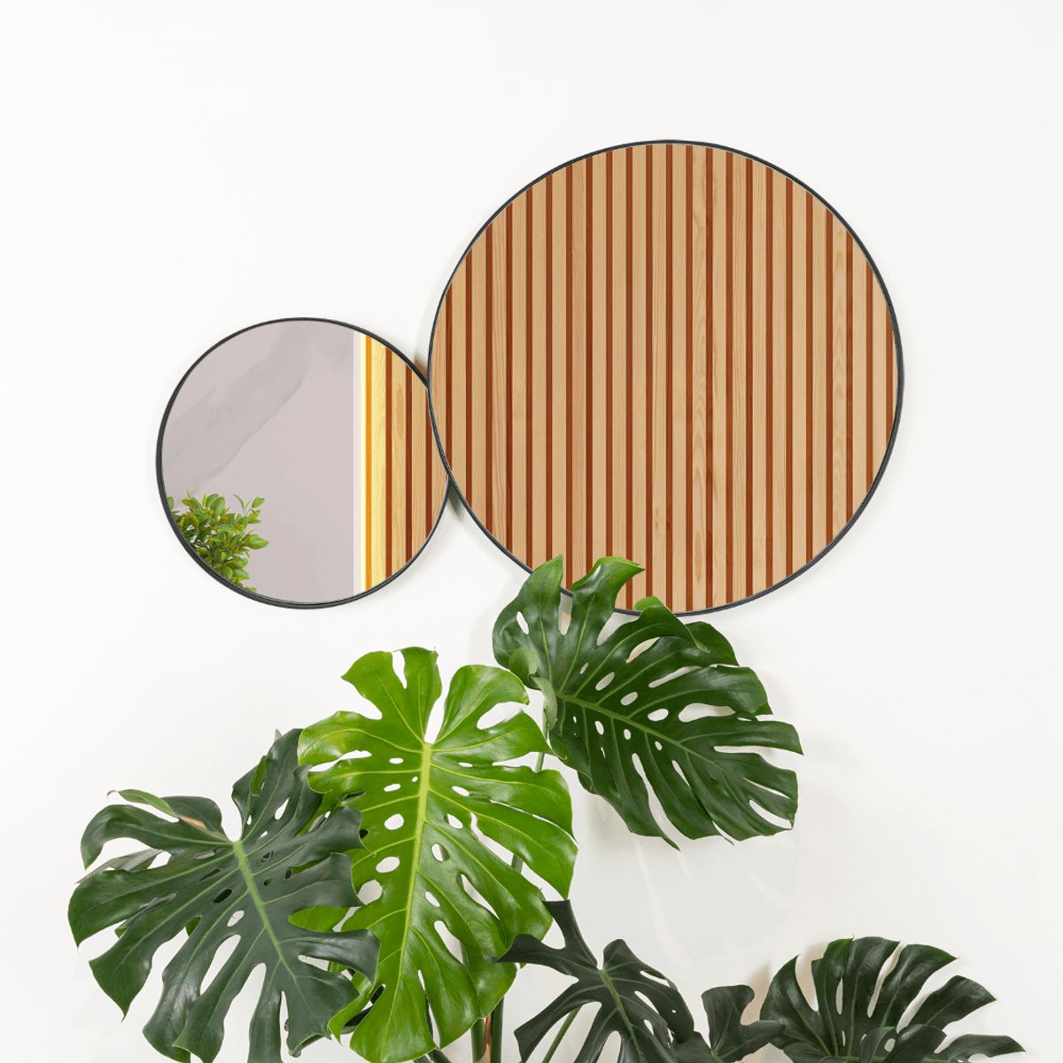 RTA DESIGN - Espejo Circular George Negro Diseño Moderno