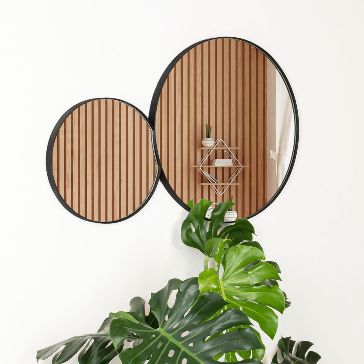 RTA DESIGN - Espejo Circular George Negro Diseño Moderno