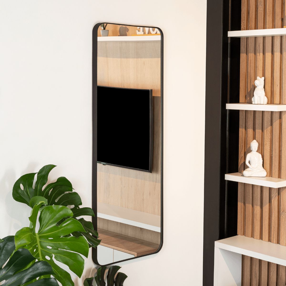 RTA DESIGN - Espejo Sussy Rectangular Negro