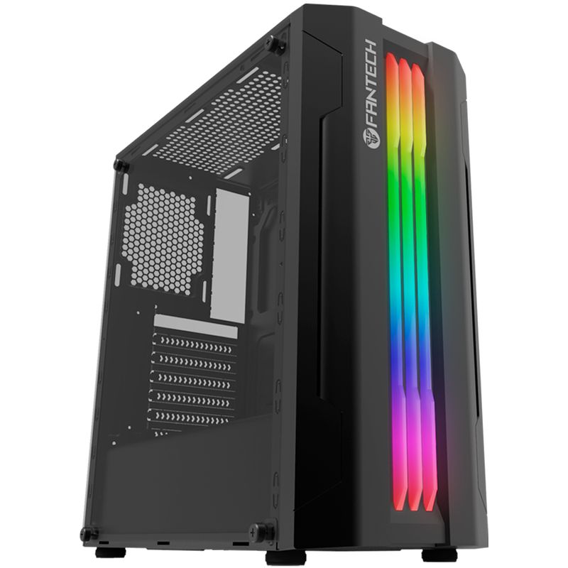 FANTECH - Caja ATX Gamer Fantech CG72 STRIKE Negro + 1 FAN RGB