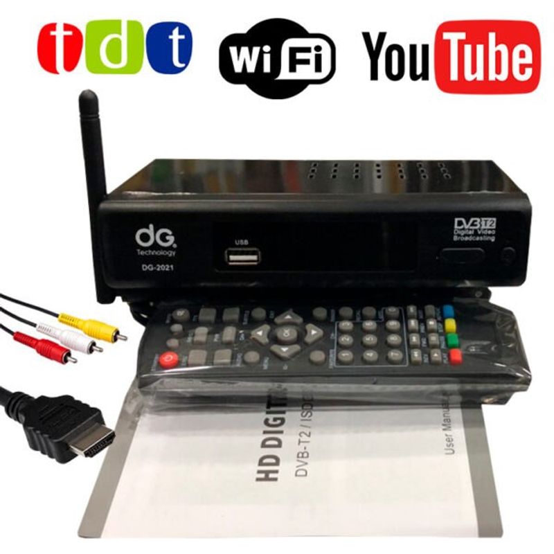 GENERICO - DECODIFICADOR TDT BONITO  WIFI YOU TUBE