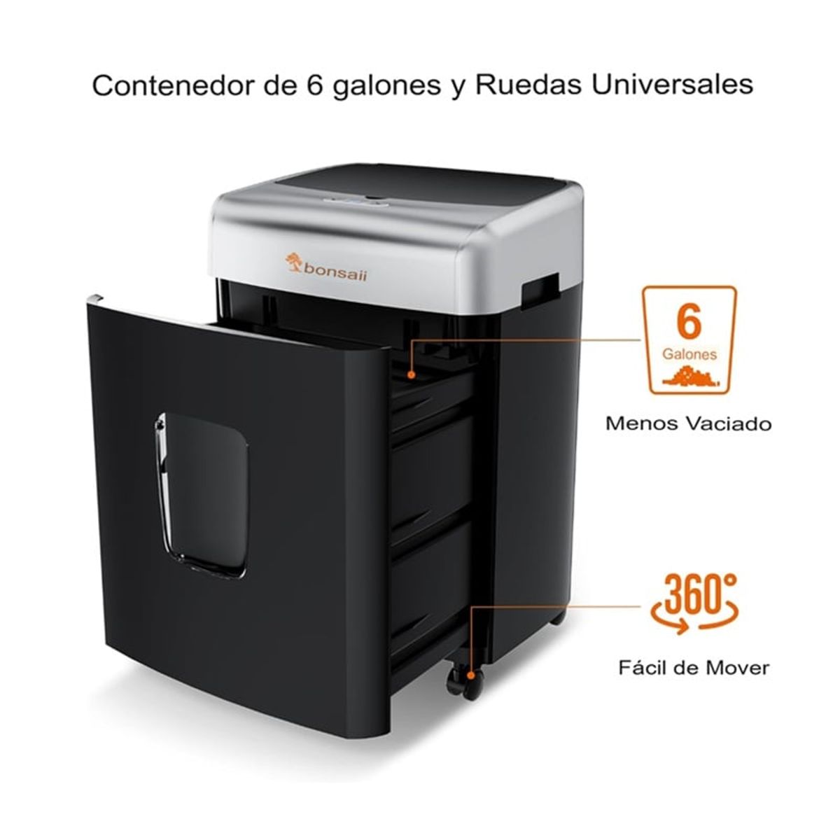 GENERICO - Trituradora De Papel Bonsaii 110 Hojas Microcorte C233-B