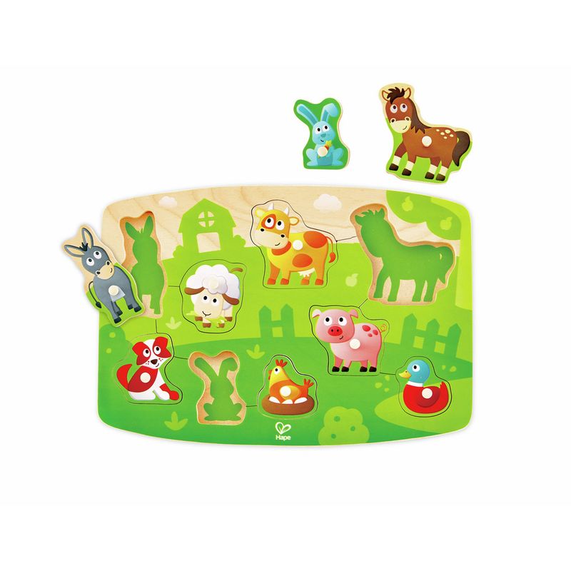 HAPE TOYS - ROMPECABEZAS INFANTIL ANIMALES DE GRANJA HAPE