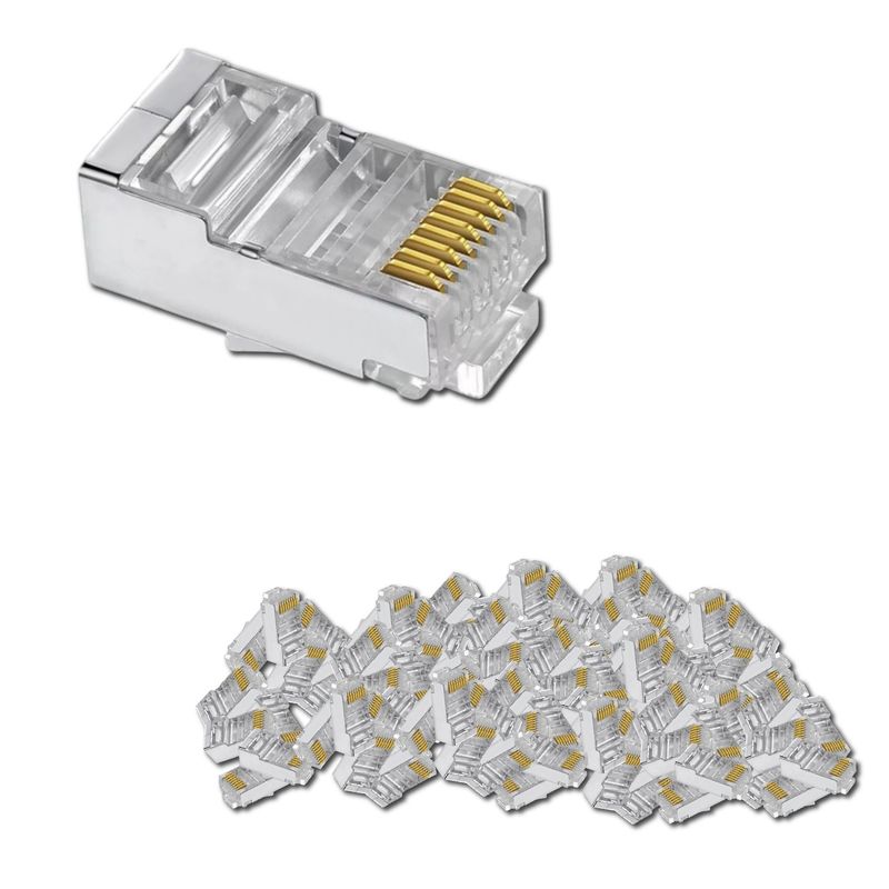 VCP - PLUG RJ45 categoría 5E UTP VCP paquete x 100 unidades