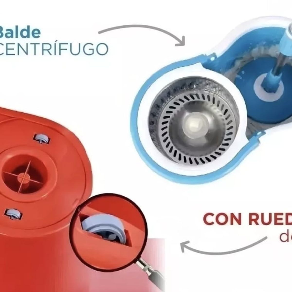 GENERICO - Trapero Giratorio 360° Trapeador