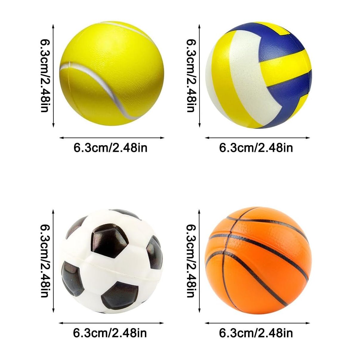 GENERICO - Pelota x2U Antiestrés  Deportivas Terapia Masajes Relajación