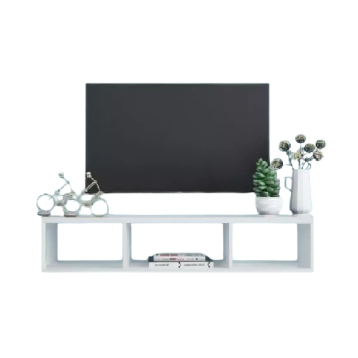 GENERICO - Repisa Flotante Para TV Centro De Entretenimiento Color Blanco