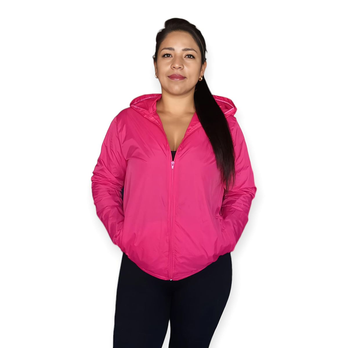GENERICO - Chaqueta Rompevientos Fucsia talla M