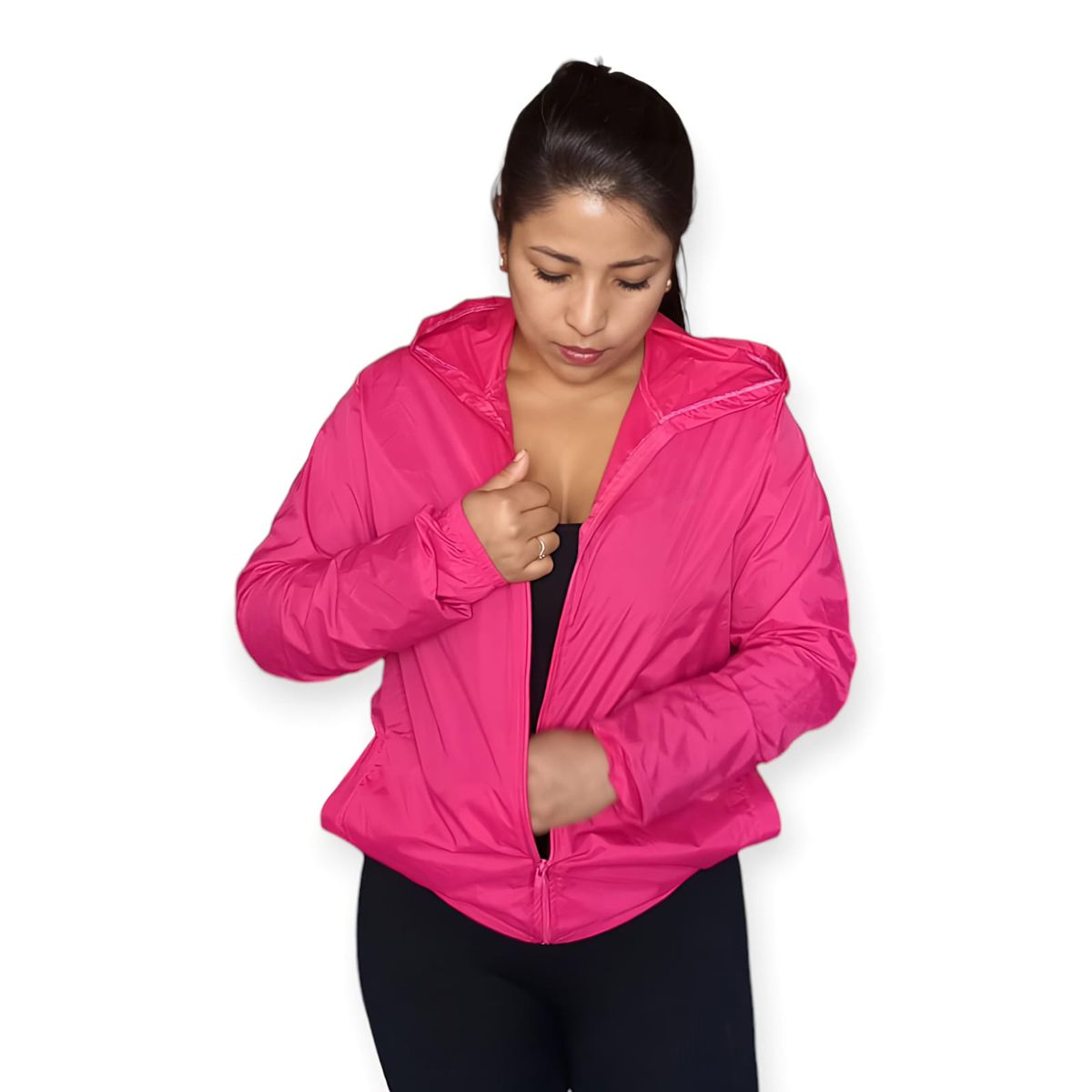 GENERICO - Chaqueta Rompevientos Fucsia talla M