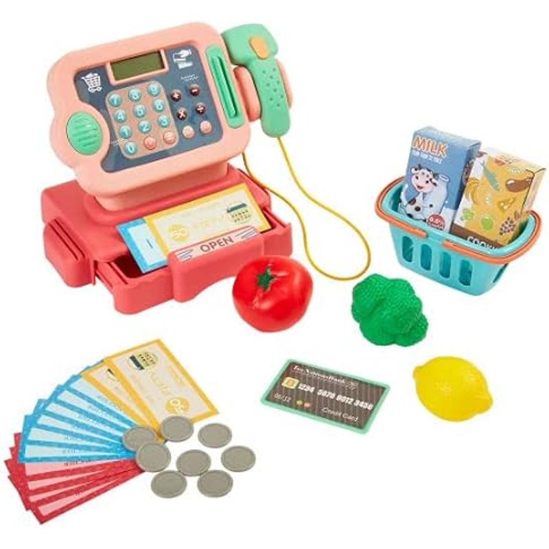 GENERICO - Caja Registradora Para niños Set de 30 Piezas