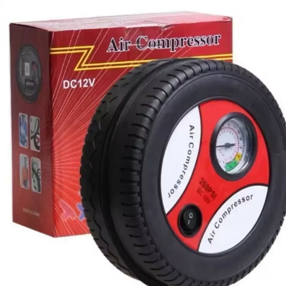 GENERICO - Compresor Auto Rojo SUPER ENERGICO