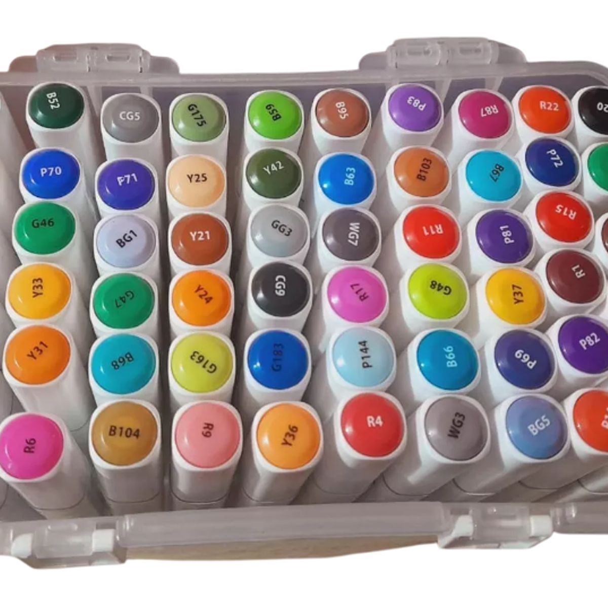 GENERICO - Marcadores Set Por 60 Doble Punta Marker En Maleta