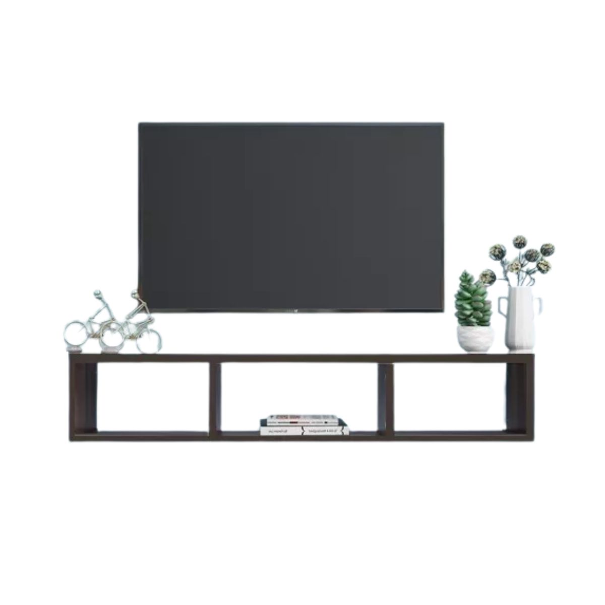 GENERICO - Repisa Flotante Para TV Centro De Entretenimiento Color Wengue