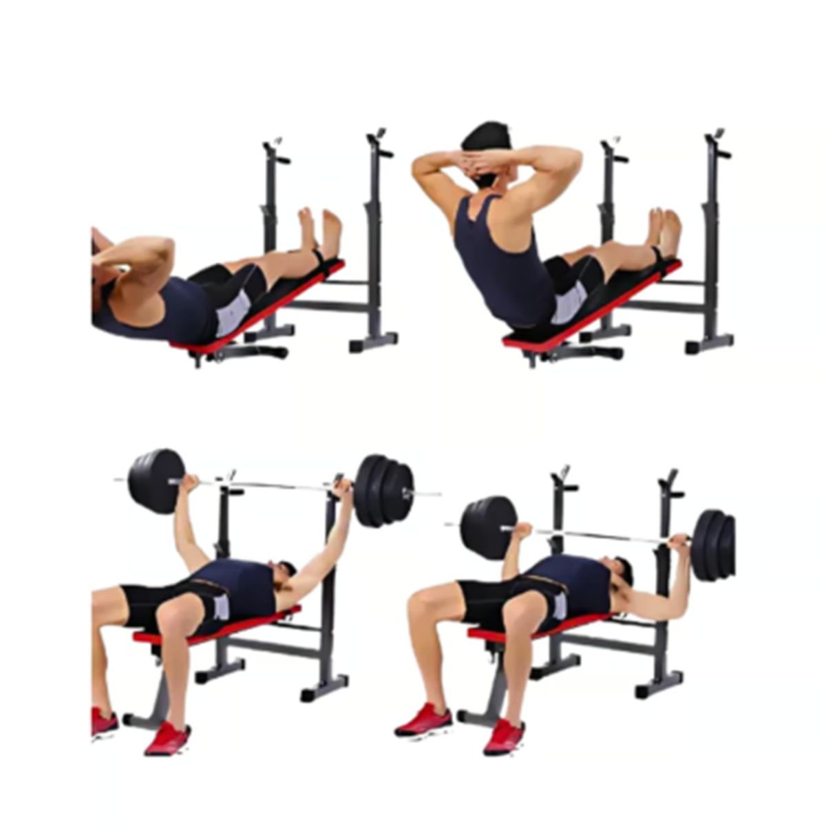 GENERICO - Banco De Pesas Multifuncional Reclinable Mancuerna Abdominal
