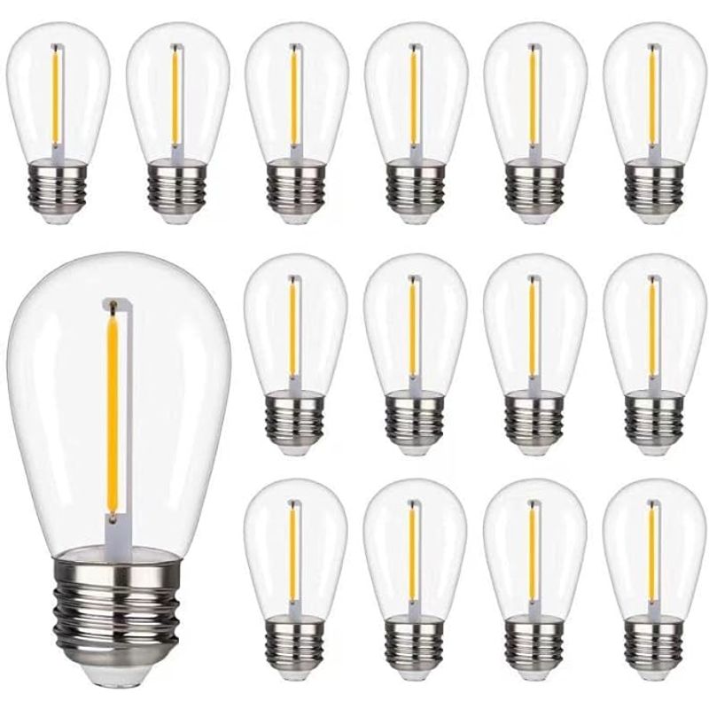 HOME ACCENTS - Luces LED inastillables impermeables blanco cálido 2200K  Paquete de 15