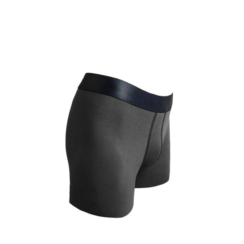 KOAJ - KOAJ Bóxer gris oscuro midway brief-largo en algodón Hombre