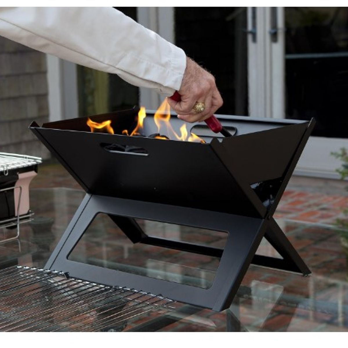 GENERICO - Parrilla Asador BBQ Portable Plegable a Carbón
