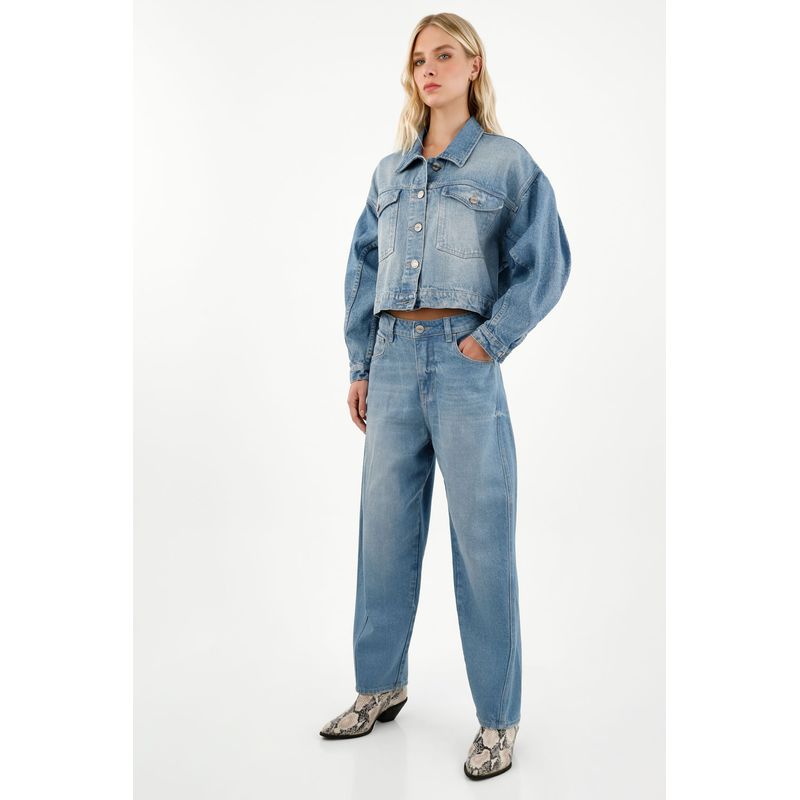 TENNIS - Jean Slouchy azul para mujer