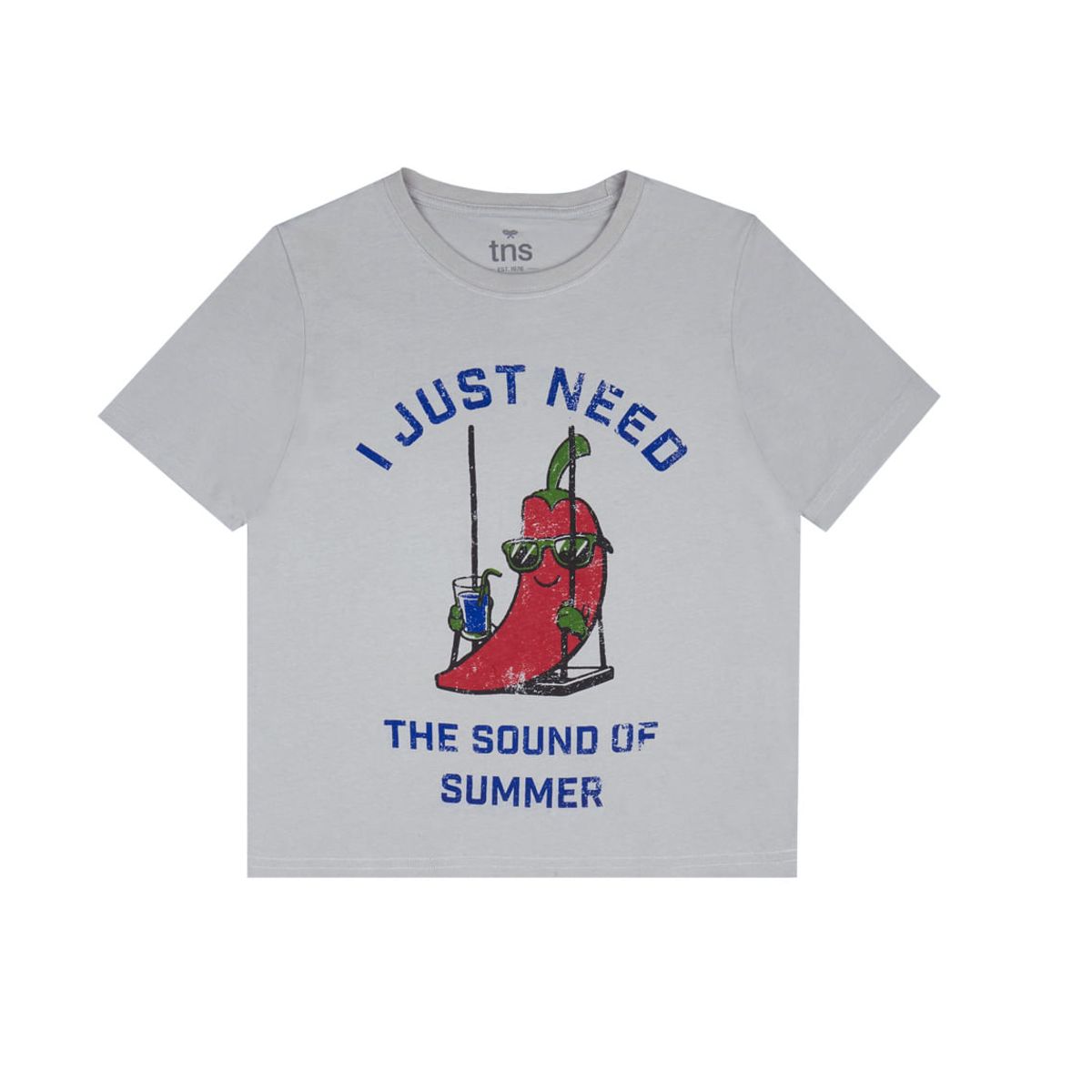 TENNIS - Camiseta gris con estampado para niño