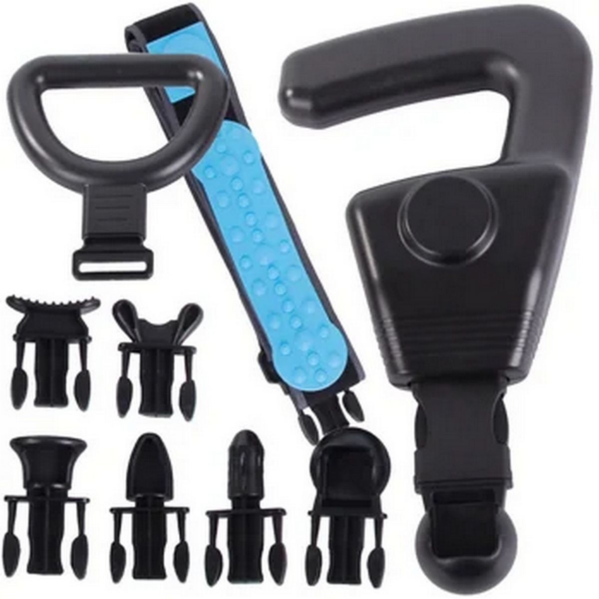 DAYOSHOP - Masajeador Muscular 6 Cabezales Banda Recargable