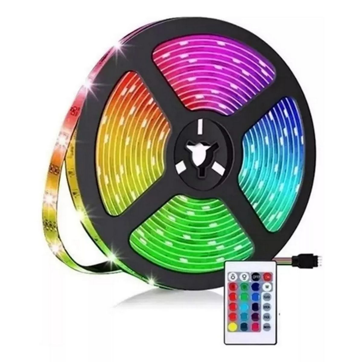 DAYOSHOP - Cinta Led Rgb Bluetooth Luces Tv Hogar 10mts Luz Color Rgb