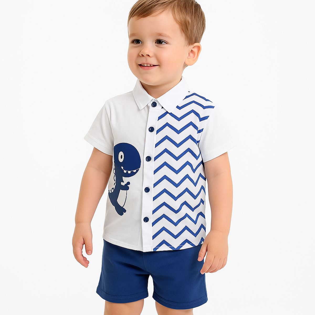 LUSOLSI - Ropa para niños conjuntos de vestir bebes camisa y pantalon corto