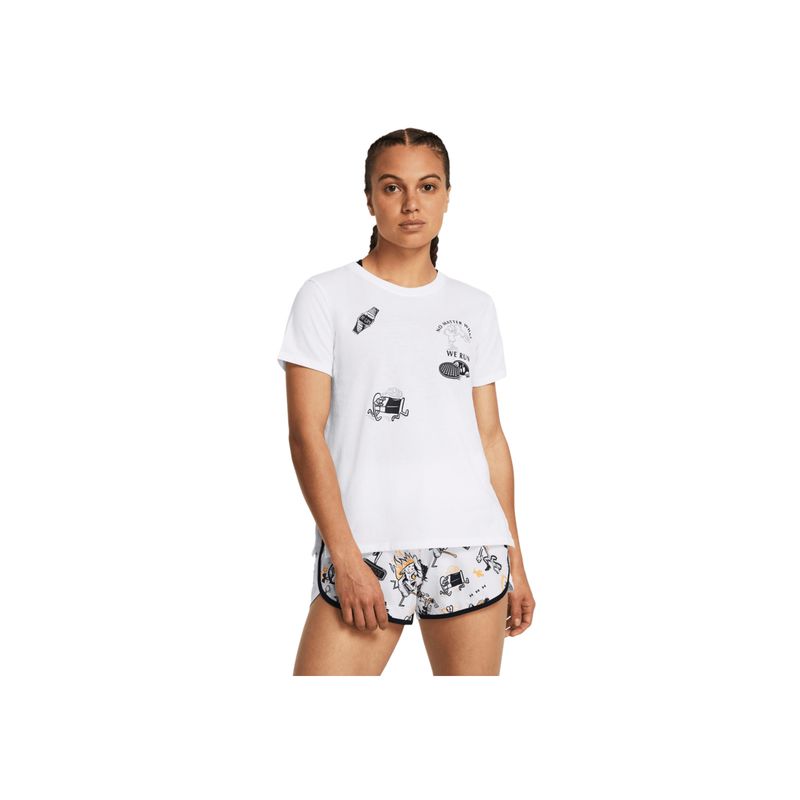 UNDER ARMOUR - Camiseta Mujer UNDER ARMOUR UA WE RUN SS Blanco UNDER ARMOUR.