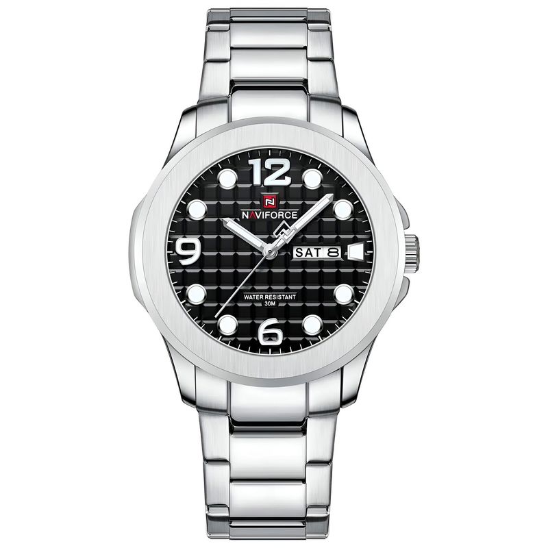 NAVIFORCE - Reloj Naviforce Casual Nf9244 Acero Hombre + Estuche