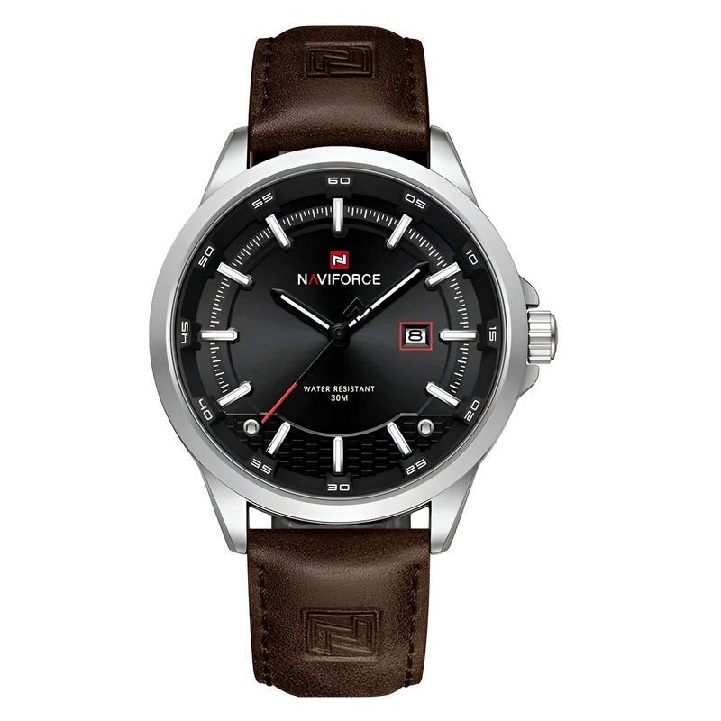 NAVIFORCE - Reloj Naviforce Casual Nf9248l Cuero Hombre + Estuche