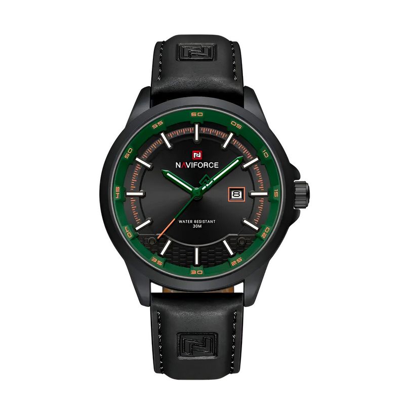 NAVIFORCE - Reloj Naviforce Casual Nf9248l Cuero Hombre + Estuche
