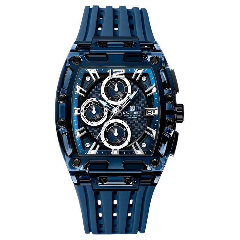 NAVIFORCE - Reloj Naviforce Deportivo Nf7105 Goma Hombre + Estuche