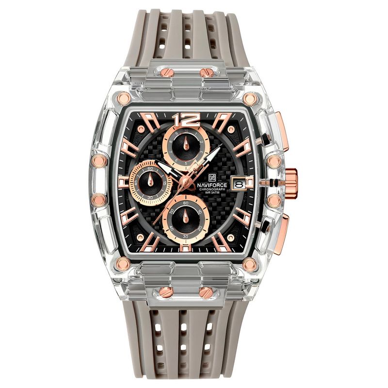NAVIFORCE - Reloj Naviforce Deportivo Nf7105 Goma Hombre + Estuche