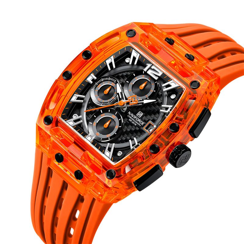 NAVIFORCE - Reloj Naviforce Deportivo Nf7105 Goma Hombre + Estuche